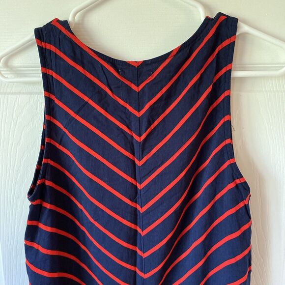 Maurice’s Dress Womens Size Small Sleeveless Navy And Red Striped Summer - Picture 9 of 12